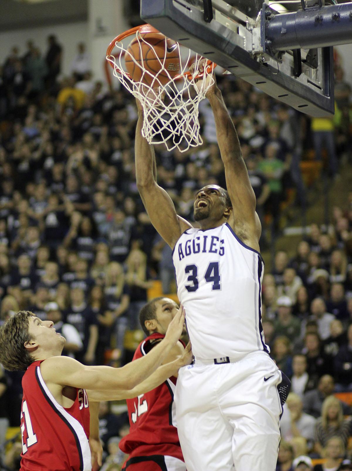 Reed, Thornton help Aggies edge SUU
