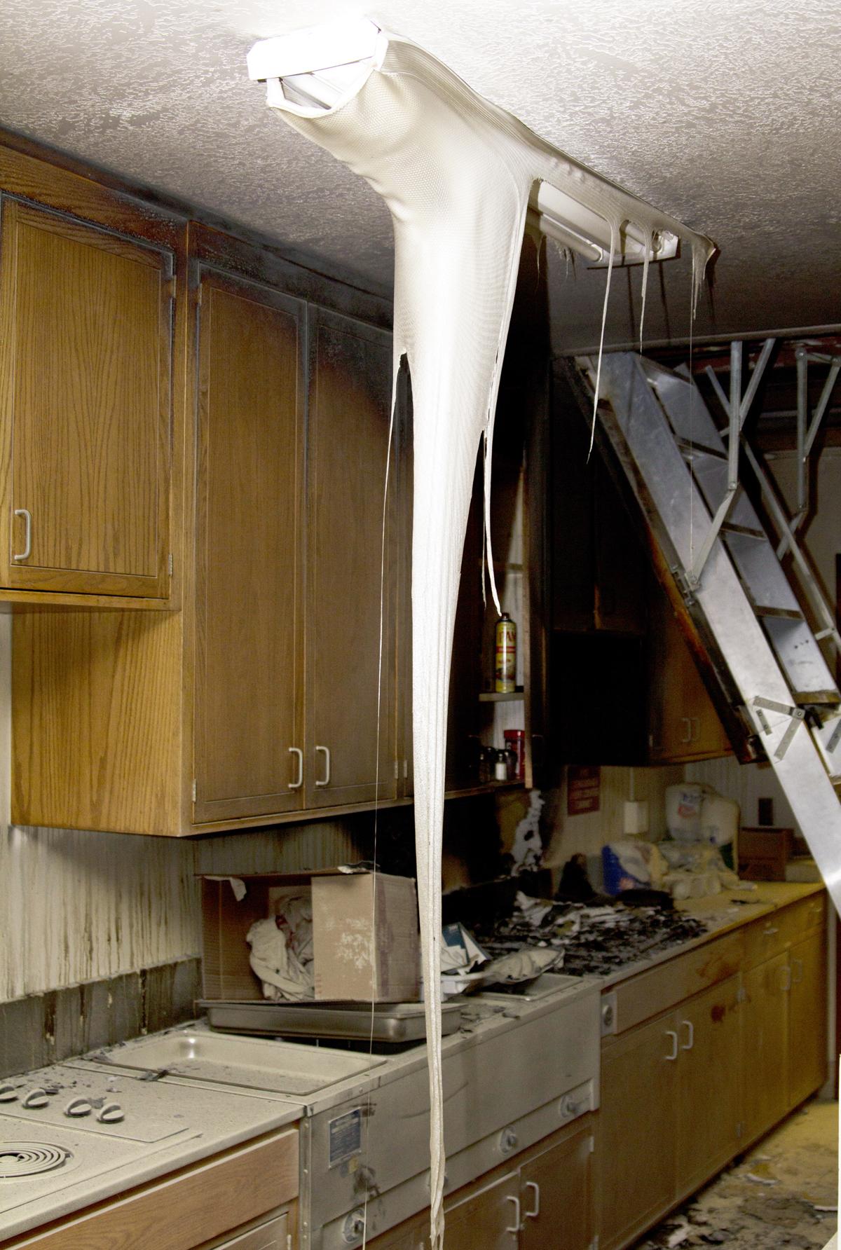 Fire ignites in the Institute building