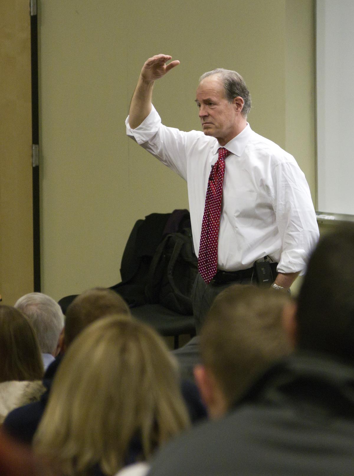 Prof discusses cures for economic ails