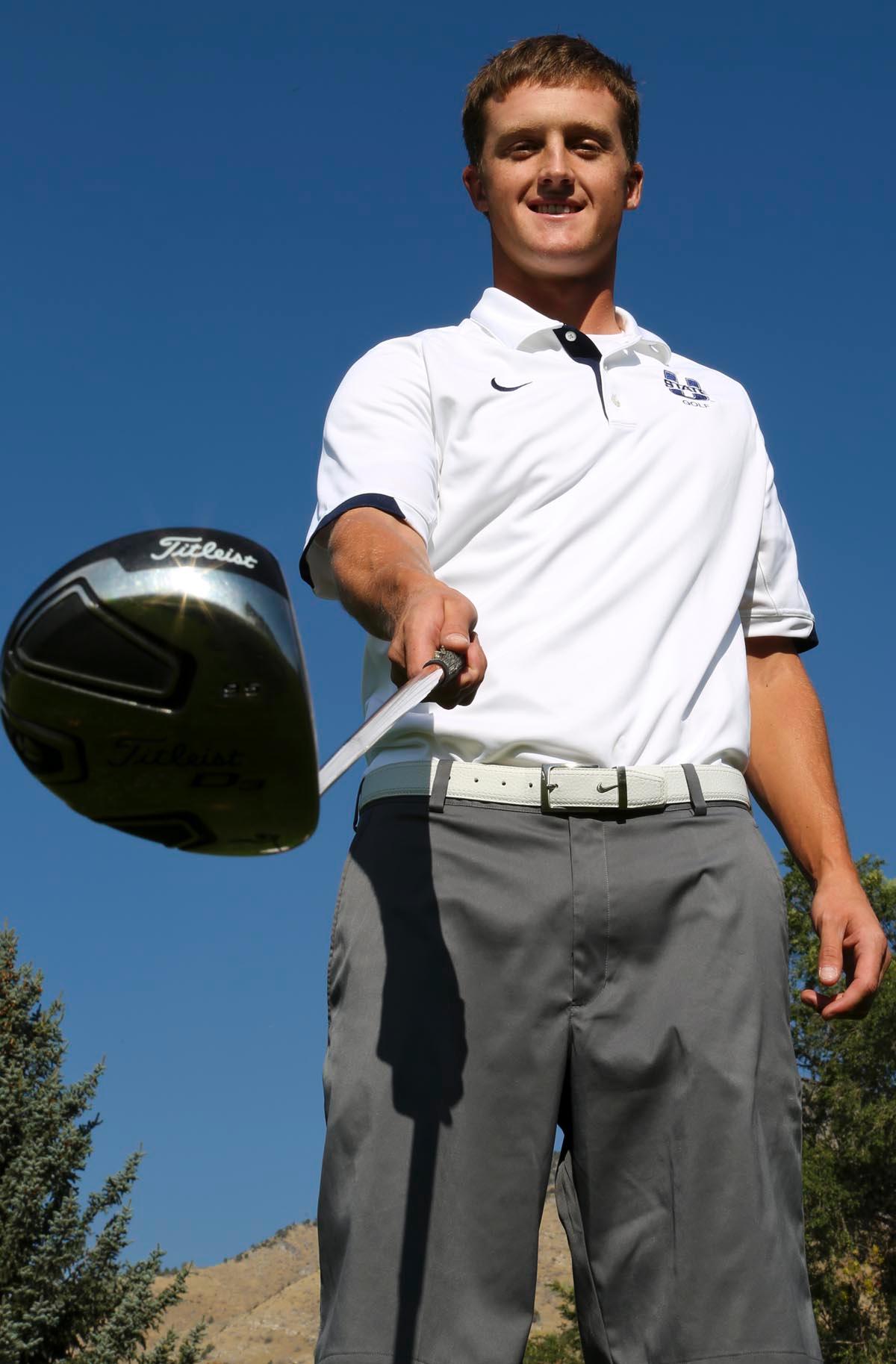 Higham leads USU golfers