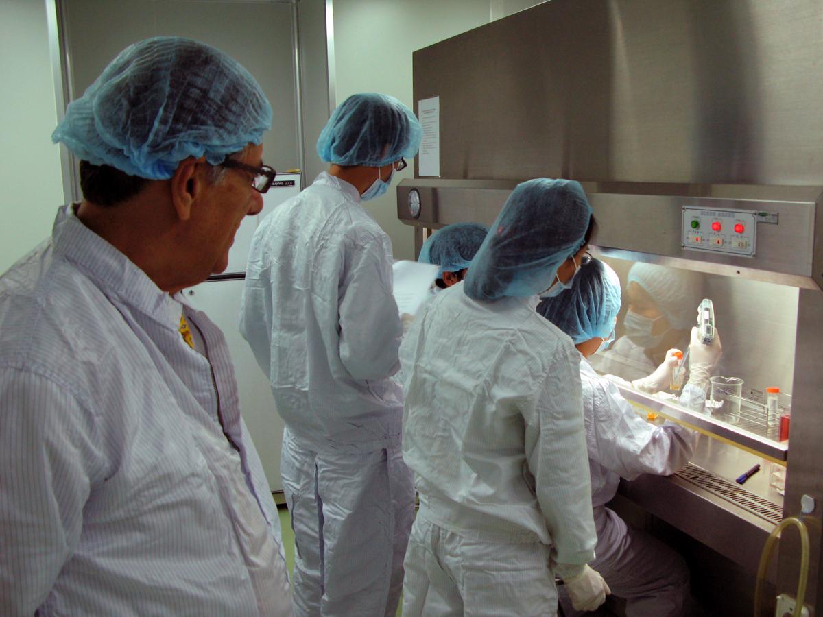 Researchers train in China