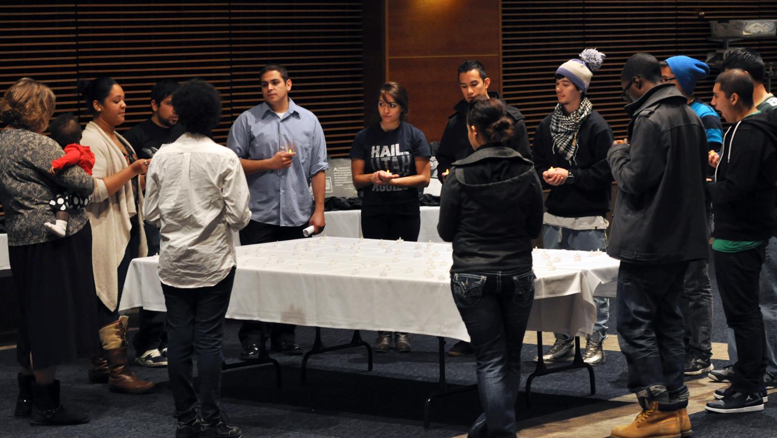 Candlelight vigil honors civil rights
