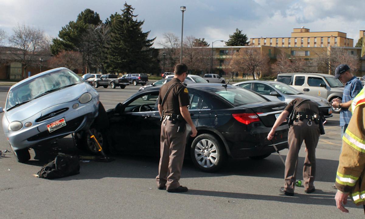 Collision causes vehicle stack up
