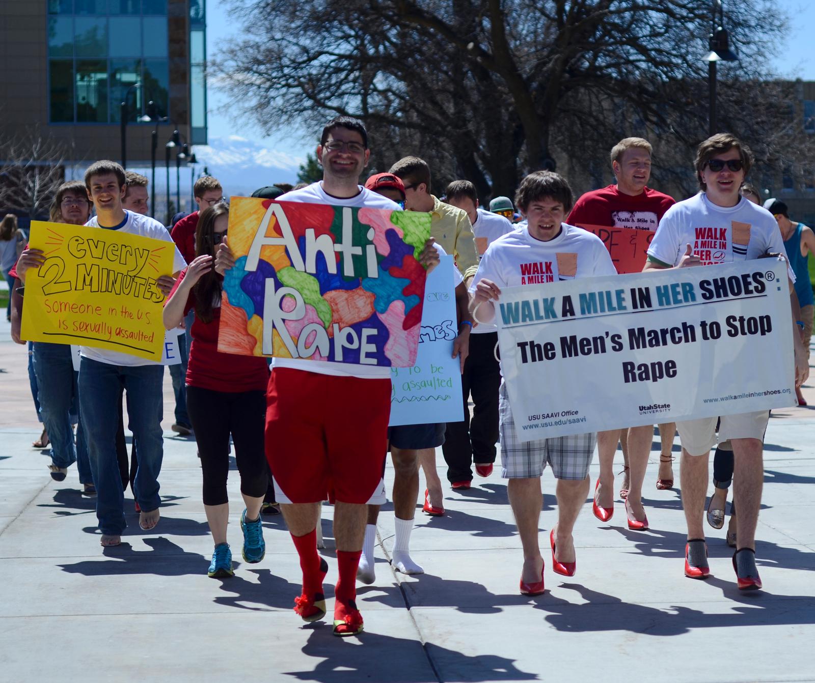 Aggie students walk a mile to fight sexual violence