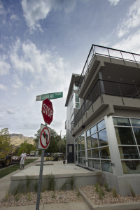 Morty's Cafe is on the corner of Darwin Avenue and Aggie Boulevard.