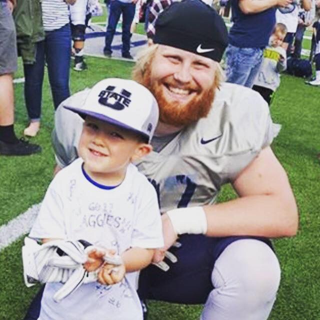 Utah State football's Brady Holt: A gentle giant fighting for his life ...