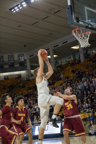 Aggie basketball’s Quinn Taylor sits out first half against Bristol due to “academic reasons”