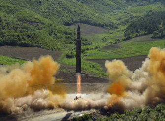 AP STORY: Report — US assesses N. Korea can fit nuke inside a missile
