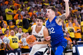 Aggies use big second half to soar past Falcons