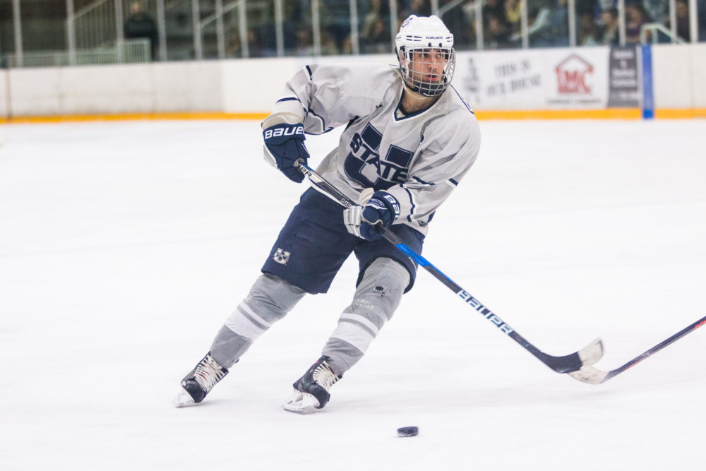 Aggie hockey team wins home opener 5-2 over Weber State - The Utah ...