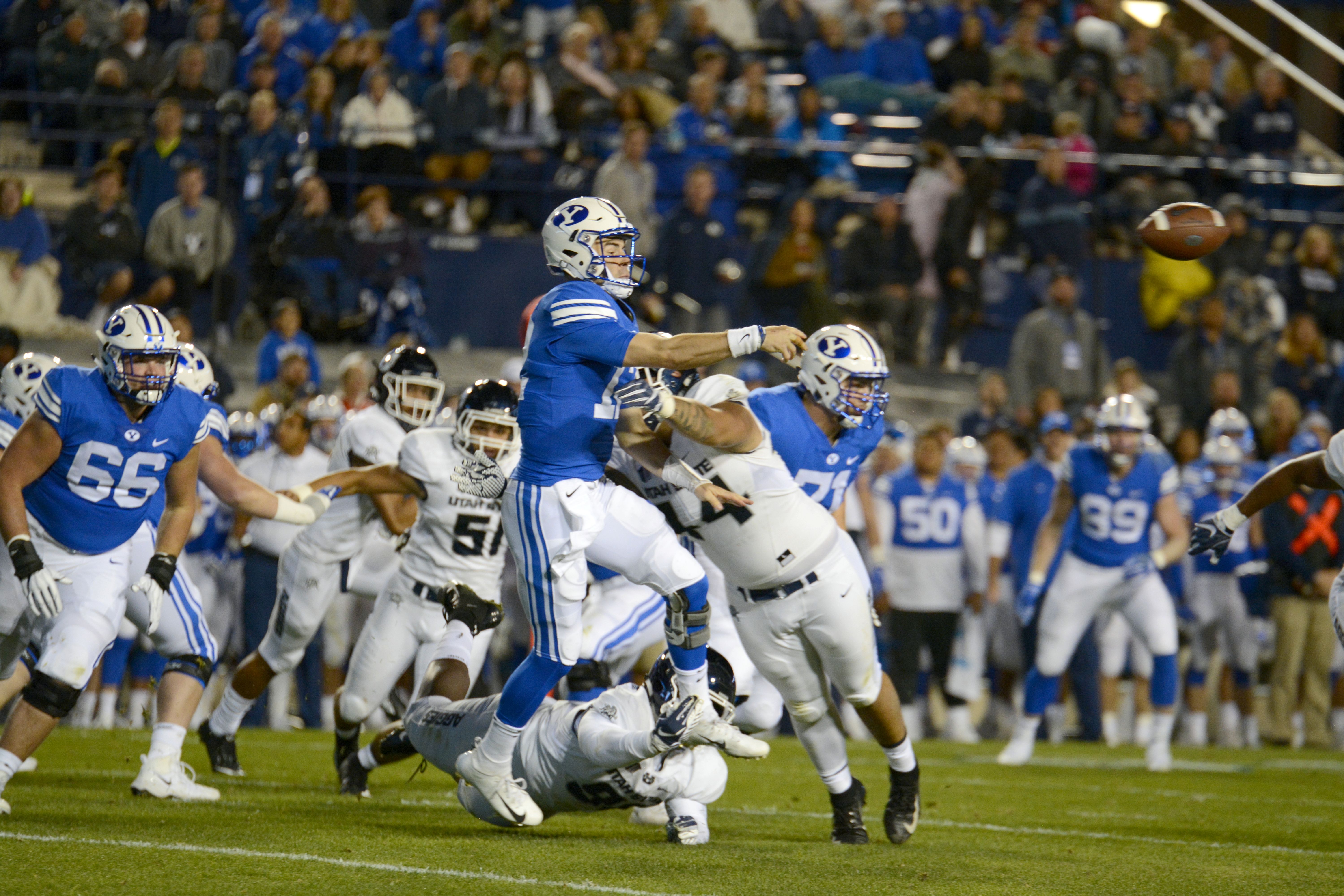 Bull Rush: Ground game comes up big as Utah State dominates BYU 45-20 ...