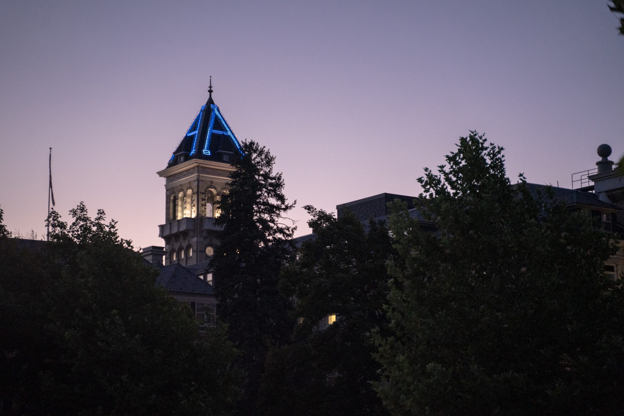 Utah State class of 2024 with a "COVIDproof" Luminary The