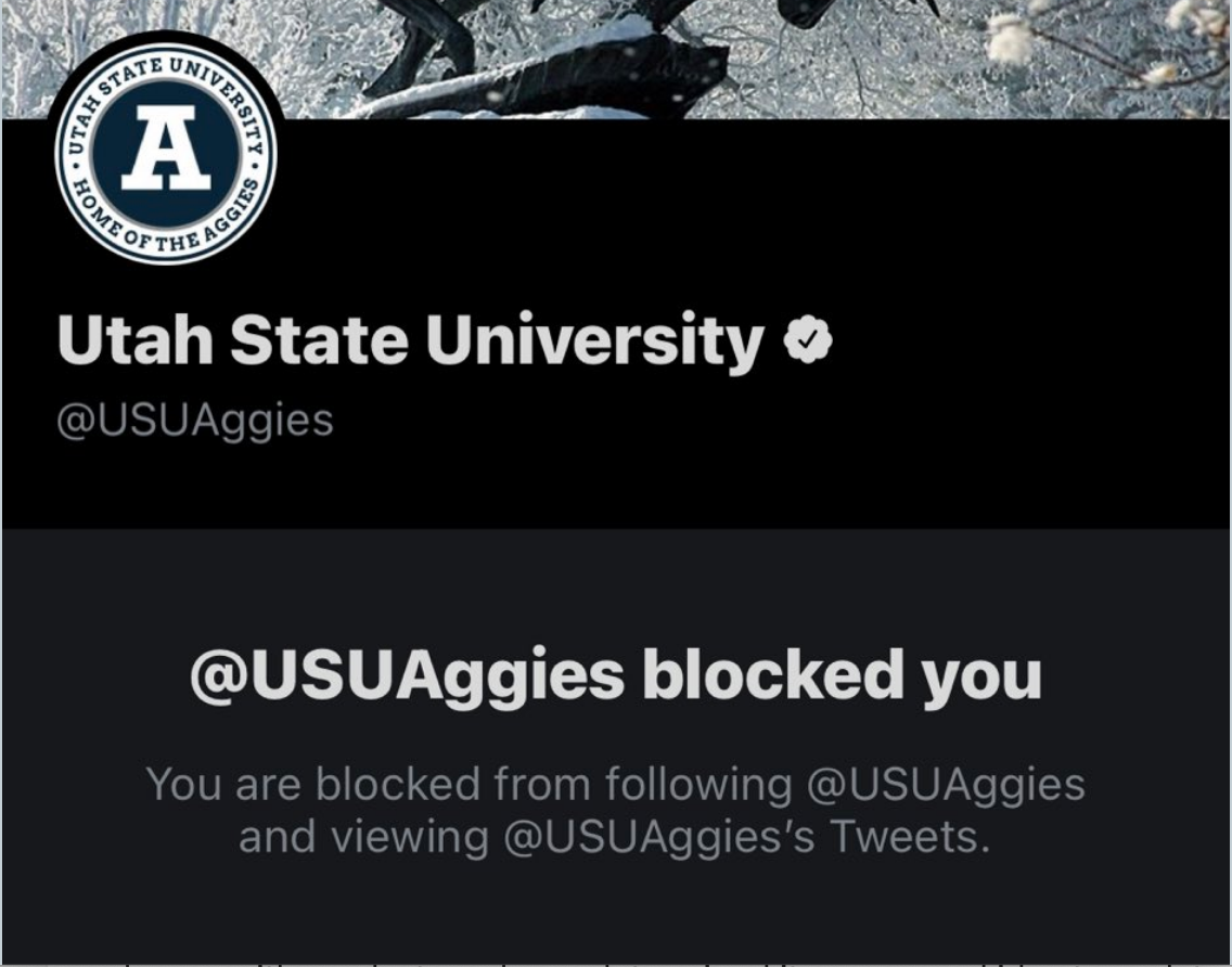 BLOCKED — USU's social media policies called into question - Vimarsana News