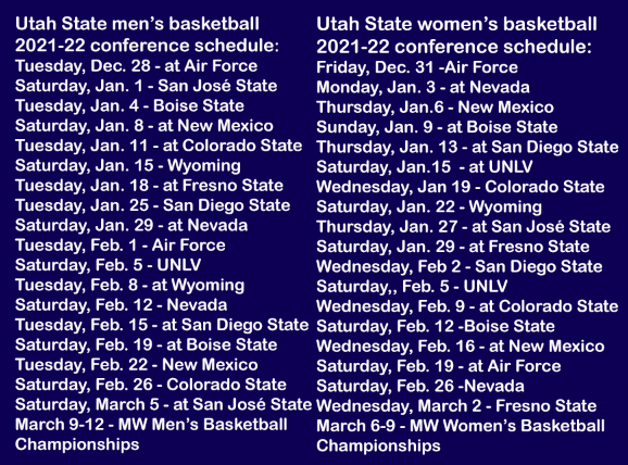 USU Hoops: Men's and women's conference schedules released - The Utah