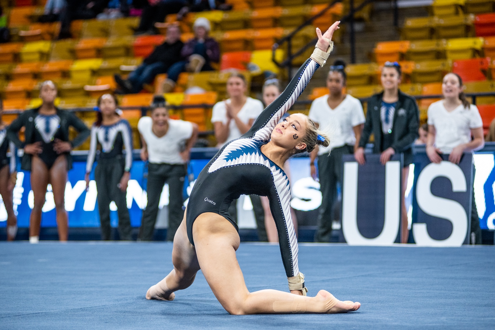 USU gymnastics 'Spectrum Magic' helps lift shorthanded Aggies to