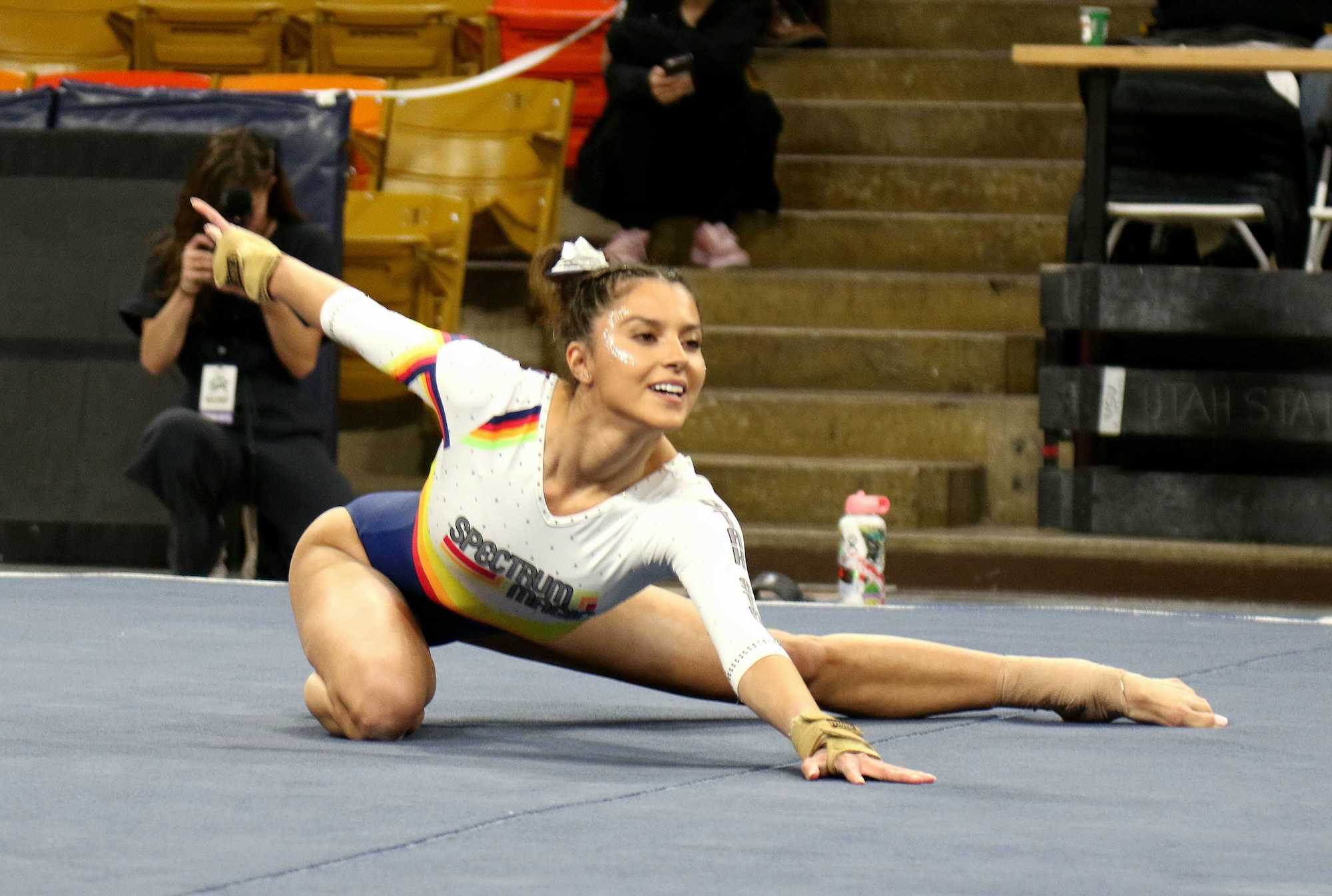 USU Gymnastics Ags respond 'well' in Spectrum Magic meet with BYU