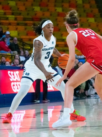 Aaliyah Gayles thrives in her new role at Utah State