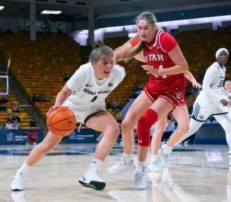 USU women’s basketball team suffers 90-53 loss against University of Utah