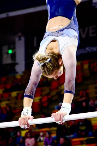 Utah State Gymnastics beats Southern Utah at Home Opener