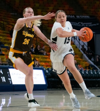 Aggies Women’s Basketball Falls 74–56 to Wyoming