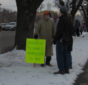 Cache Valley group holds vigil and protests ICE violence
