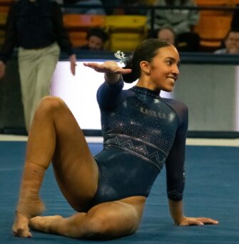 Olivia Orengo’s growth, versatility paying dividends for USU Gymnastics