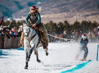 USU alumna takes up professional skijoring