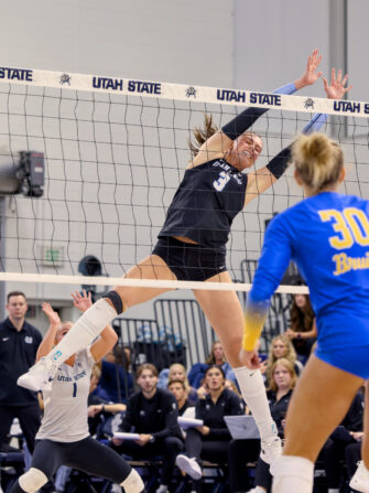 Aggie middle blocker Ava Napierski carries high school success into Division I career