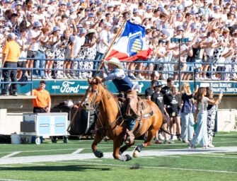 Utah State Rodeo Club makes its mark on game day