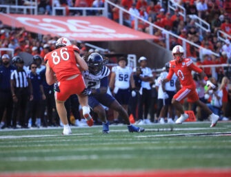 Aggies Fall to Utes in Battle of the Brothers Blowout