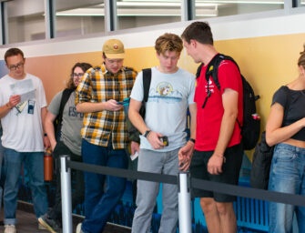Testing center lines spike to 45-minute waits in week five